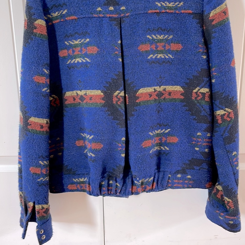 Blu Pepper | Aztec Pendleton Inspired Wool Bomber… - image 8